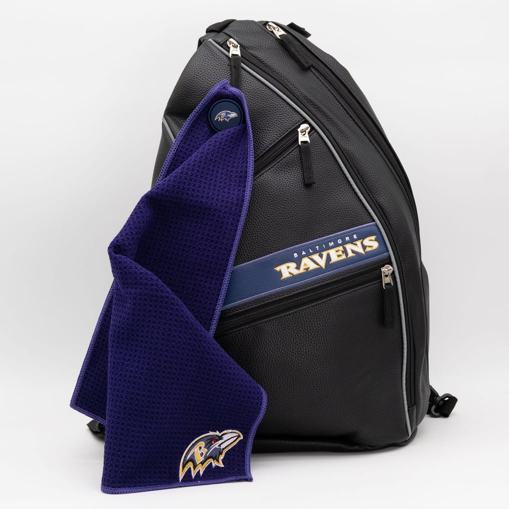 Baltimore Ravens Embroidered Team Pickleball Backpack
