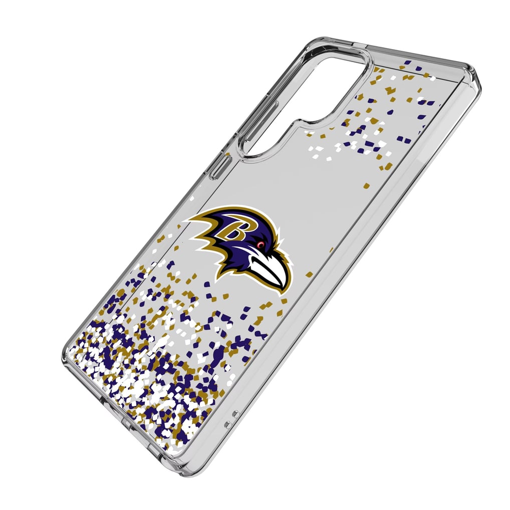 Baltimore Ravens Galaxy Clear Case with Confetti Design