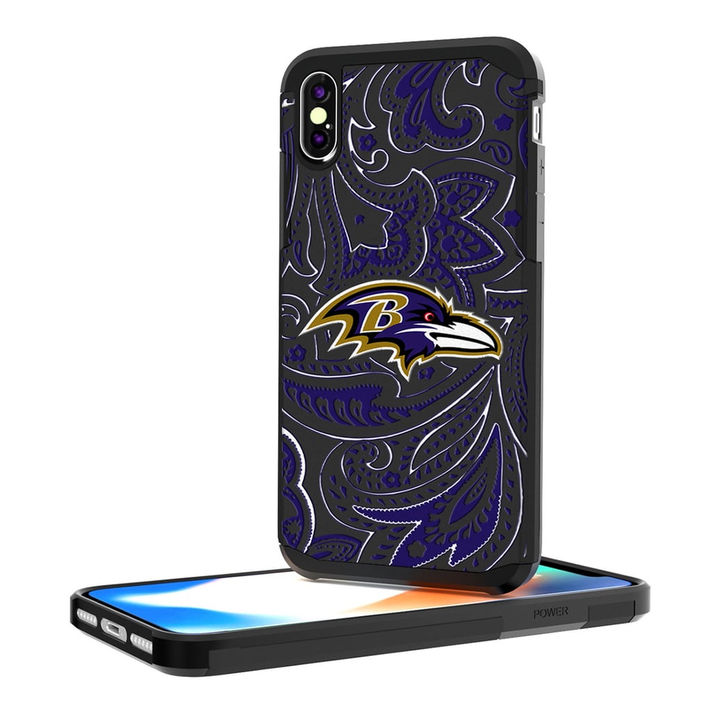 Baltimore Ravens iPhone Rugged Paisley Design Case