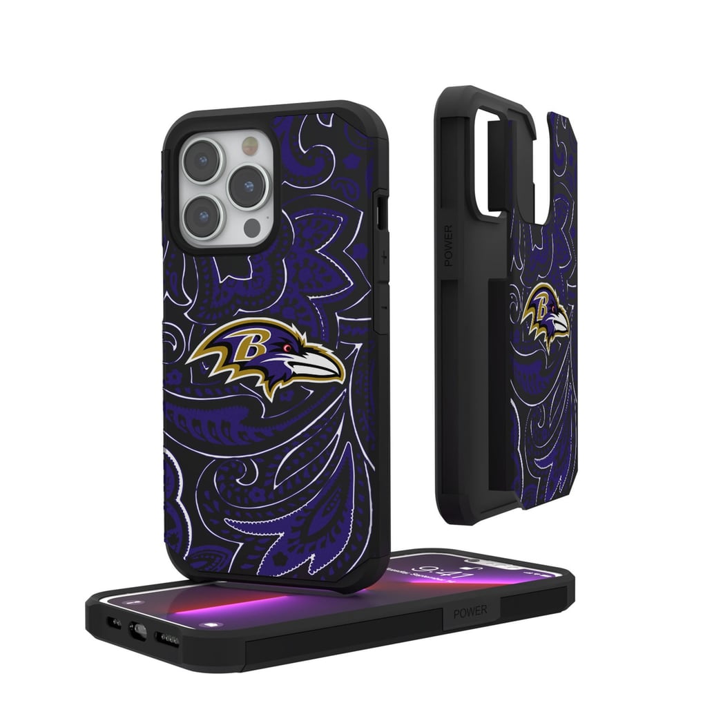 Baltimore Ravens iPhone Rugged Paisley Design Case