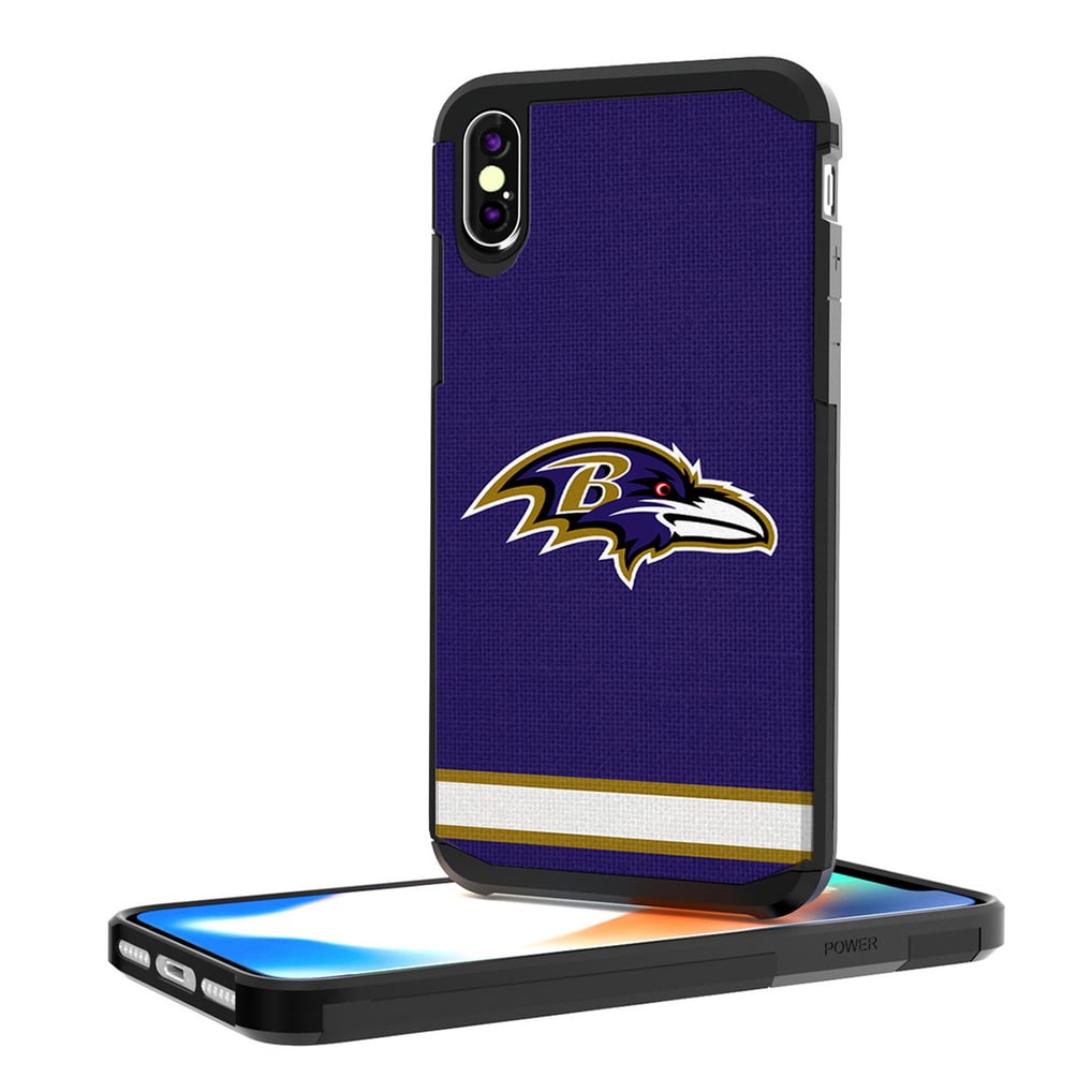Baltimore Ravens iPhone Rugged Stripe Design Case