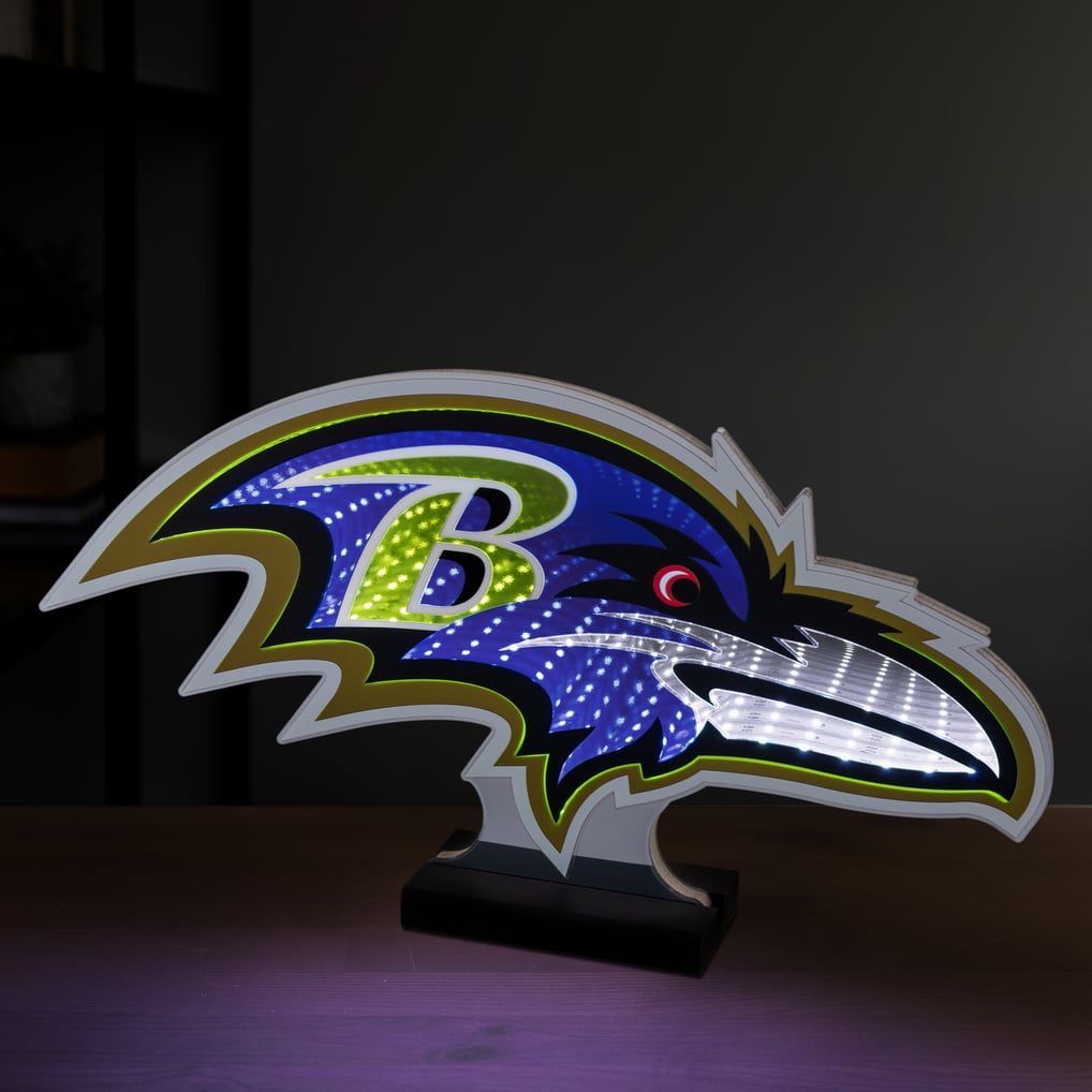 Baltimore Ravens LED Infinity Logo Light