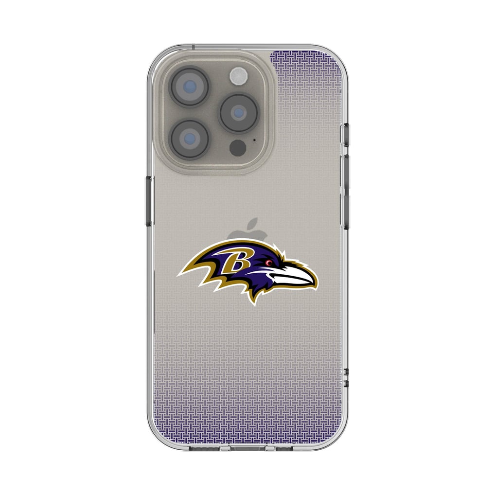 Baltimore Ravens Linen Logo iPhone Clear Case