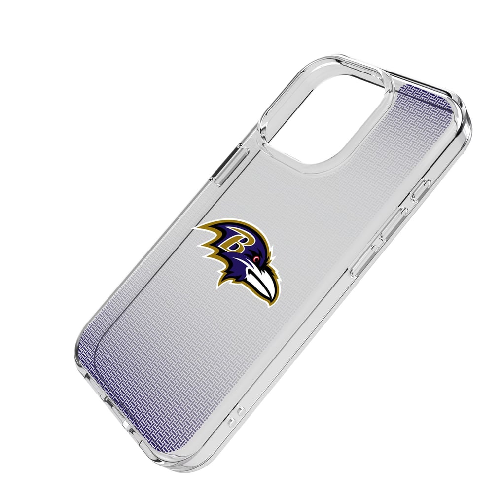 Baltimore Ravens Linen Logo iPhone Clear Case