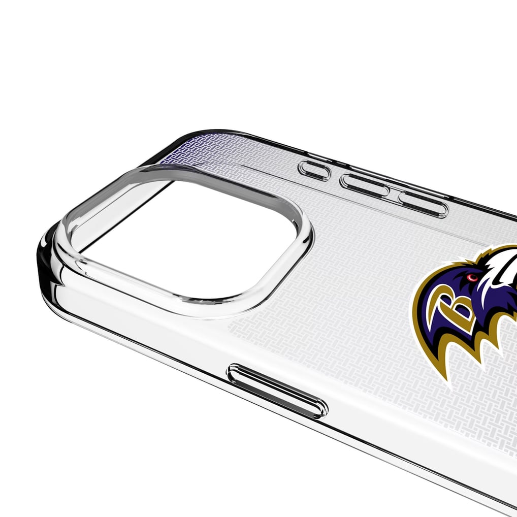 Baltimore Ravens Linen Logo iPhone Clear Case
