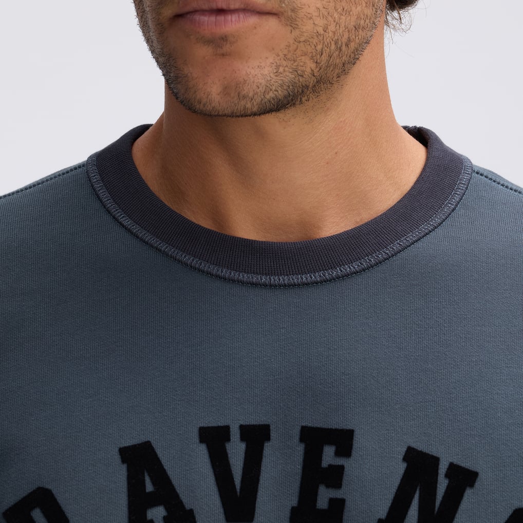 Baltimore Ravens Fanatics IconicFleece Short Sleeve Sweatshirt - Charcoal