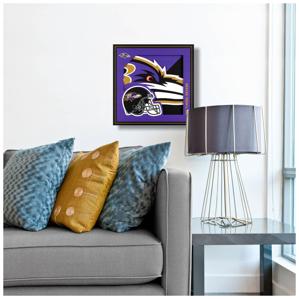 Baltimore Ravens IDNA 12'' x 12'' 3D Logo Wall Art