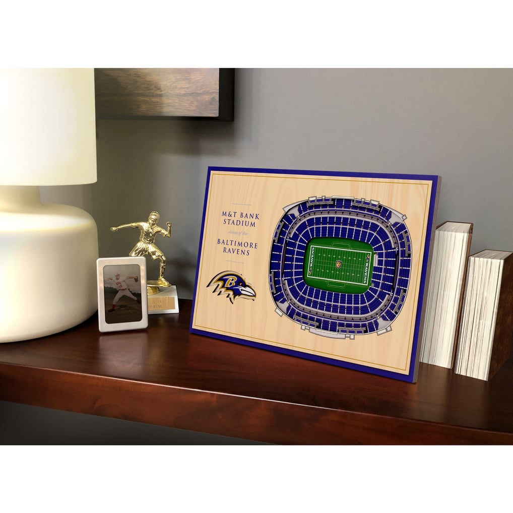 Baltimore Ravens IDNA 14'' x 10.5'' 3D StadiumViews Desktop Display