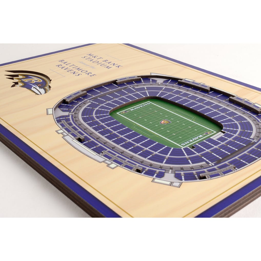 Baltimore Ravens IDNA 14'' x 10.5'' 3D StadiumViews Desktop Display