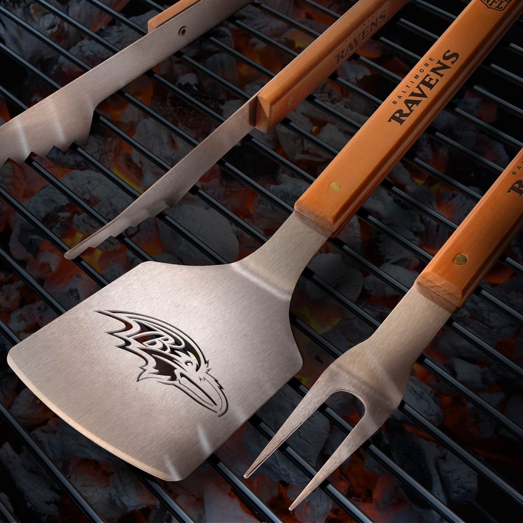 Baltimore Ravens IDNA 3-Piece BBQ Set