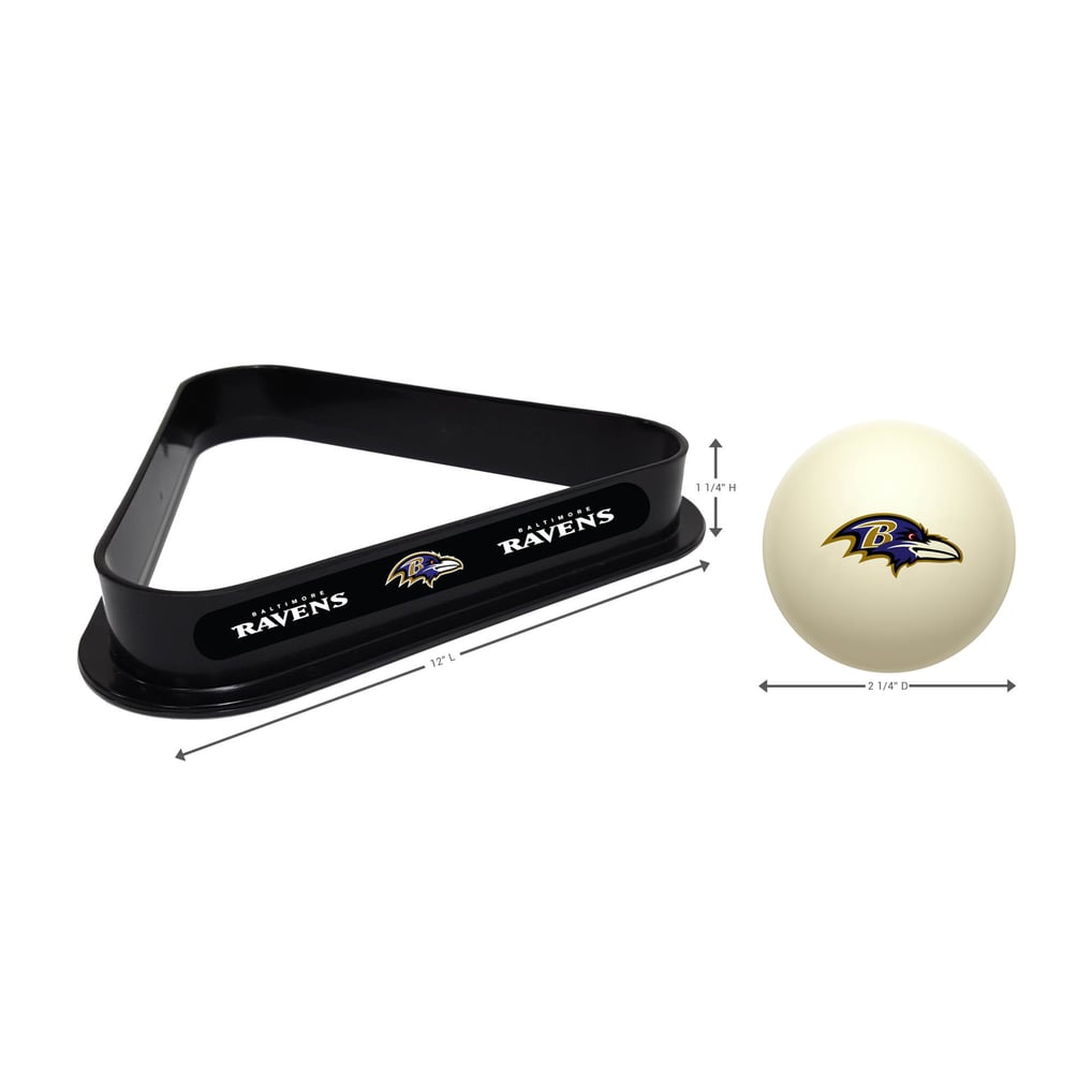 Baltimore Ravens Imperial Cue Ball & Rack Set