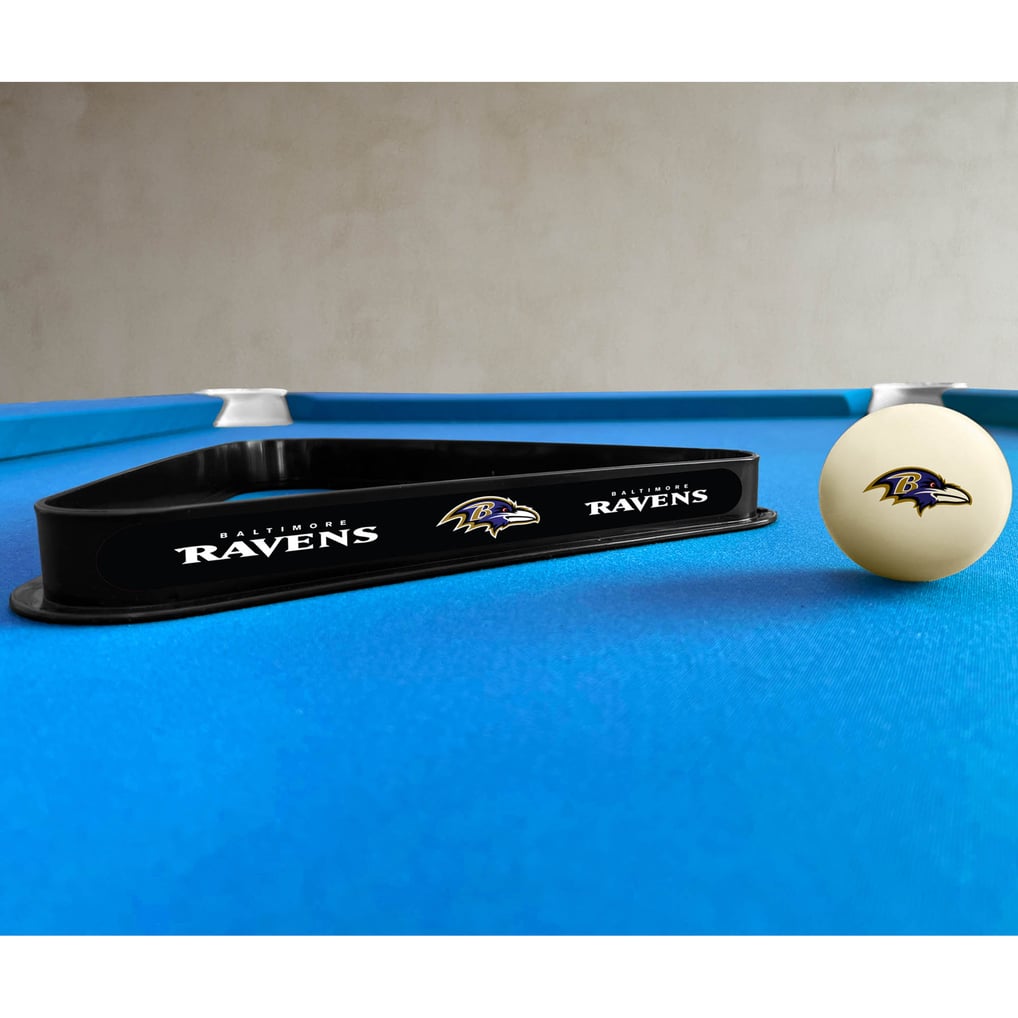 Baltimore Ravens Imperial Cue Ball & Rack Set