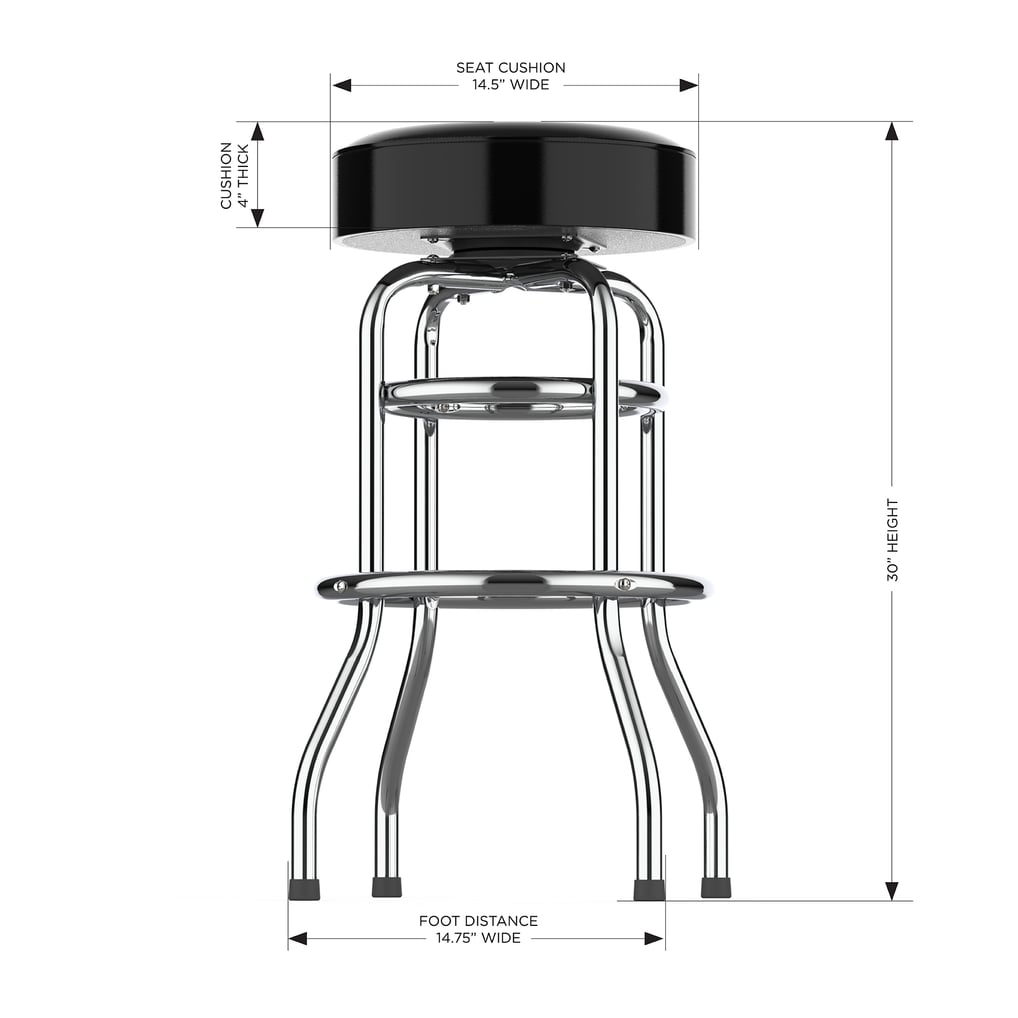  Baltimore Ravens Imperial Team Chrome Bar Stool