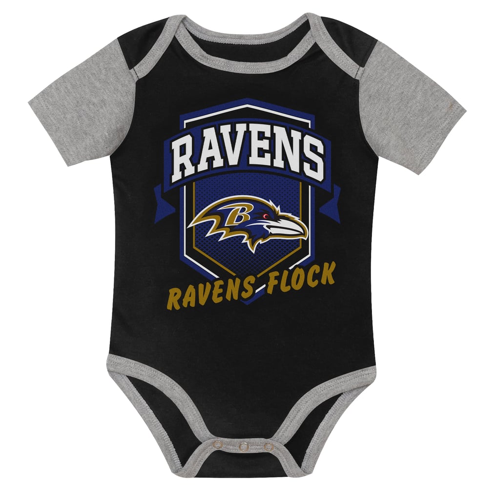  Baltimore Ravens Outerstuff Infant First Round Pick 3-Piece Bodysuit Set