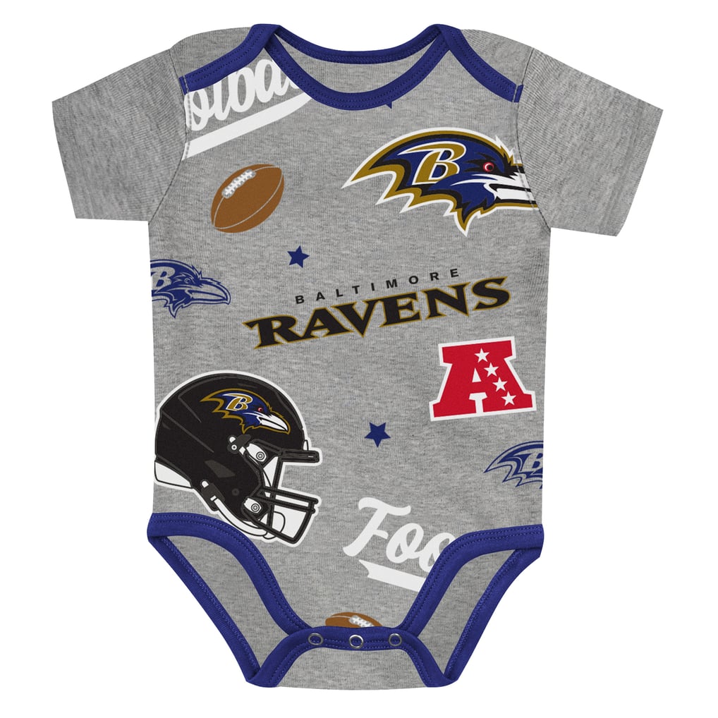  Baltimore Ravens Outerstuff Infant First Round Pick 3-Piece Bodysuit Set