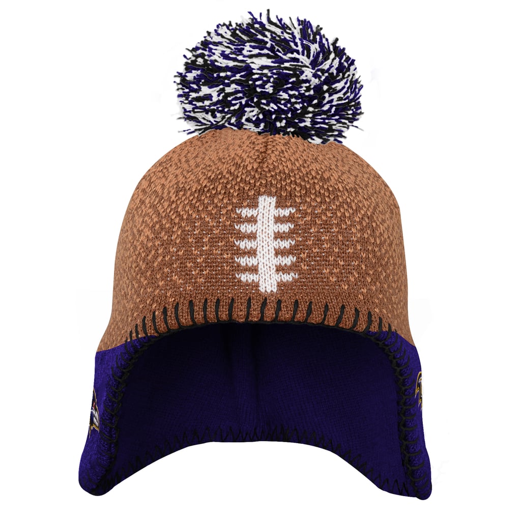 Baltimore Ravens Outerstuff Infant Football Head Knit Hat - Brown