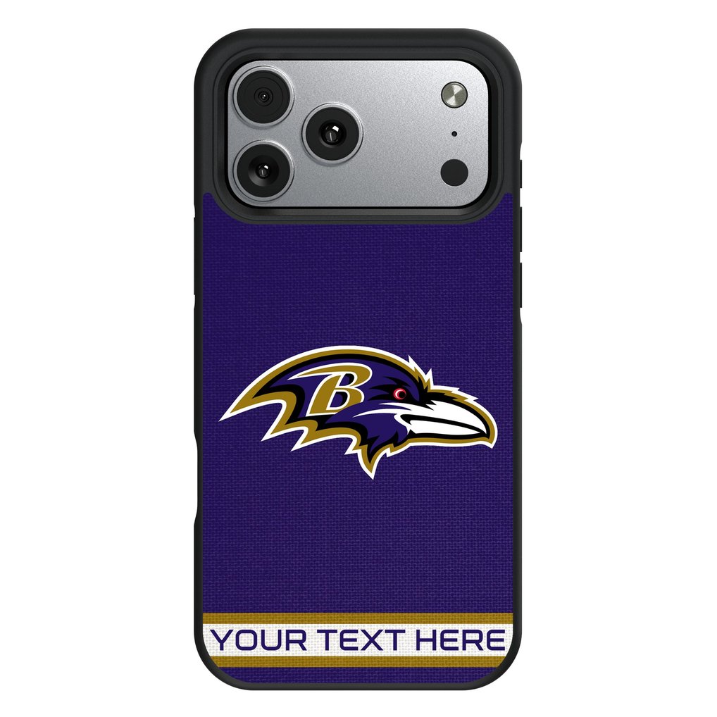 Baltimore Ravens Keyscaper Personalized Bump Case with 8.2ft Drop Protection
