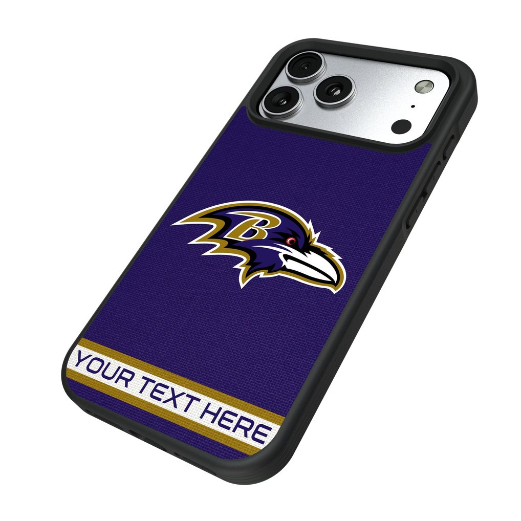 Baltimore Ravens Keyscaper Personalized Bump Case with 8.2ft Drop Protection