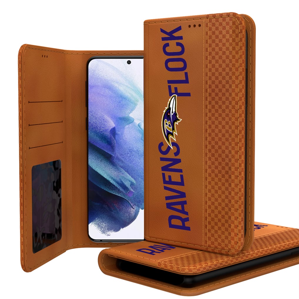 Baltimore Ravens Keyscaper Galaxy Folio Case - Brown