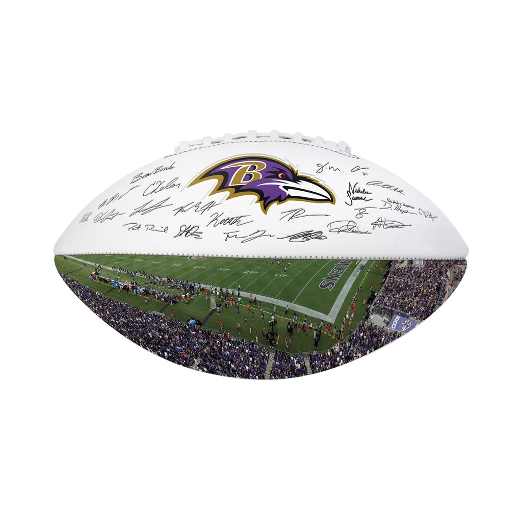 Baltimore Ravens Logo Brands 2025 Autograph Signature Football