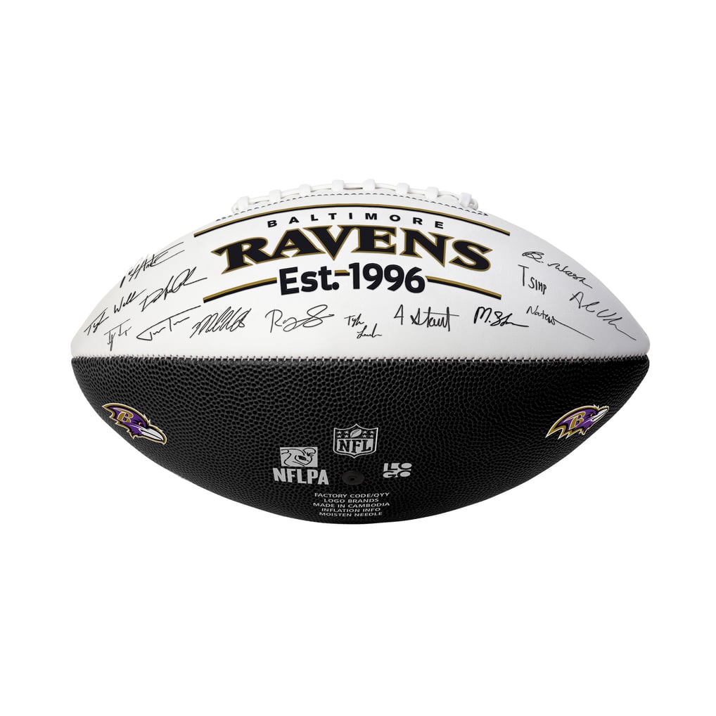 Baltimore Ravens Logo Brands 2025 Autograph Signature Football