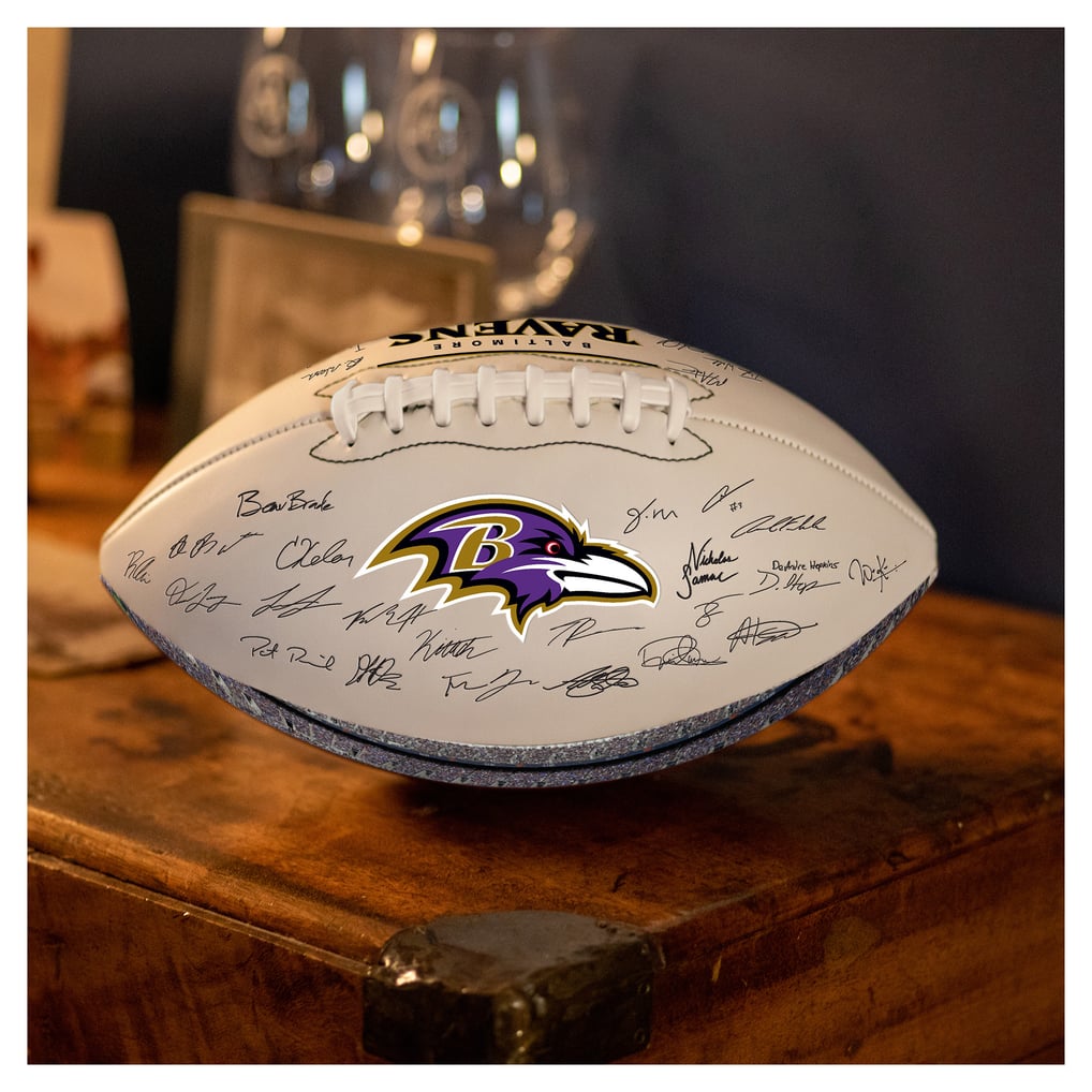 Baltimore Ravens Logo Brands 2025 Autograph Signature Football