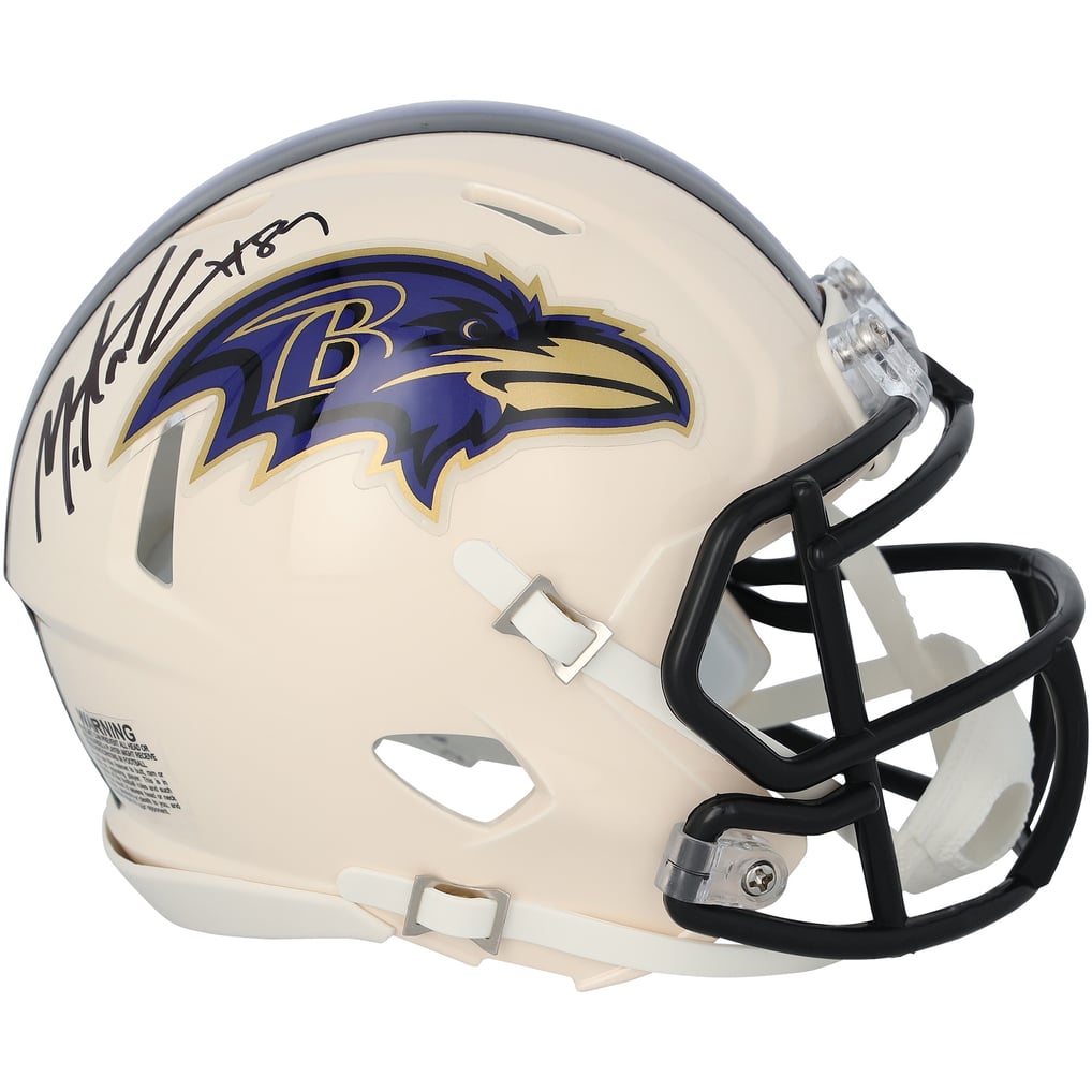 Mark Andrews Baltimore Ravens Autographed Fanatics Authentic Riddell Retro Speed Mini Helmet