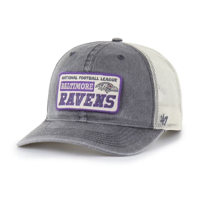 Baltimore Ravens '47 Canteen Relaxed Trucker Adjustable Hat - Charcoal