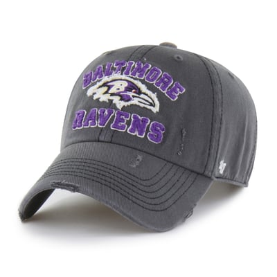  Baltimore Ravens '47 Seymoore Clean Up Adjustable Hat - Charcoal