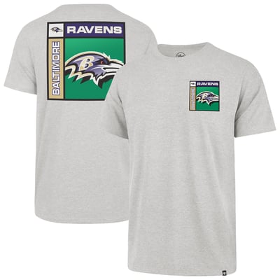  Baltimore Ravens '47 Chrome Plate Franklin T-Shirt - Gray
