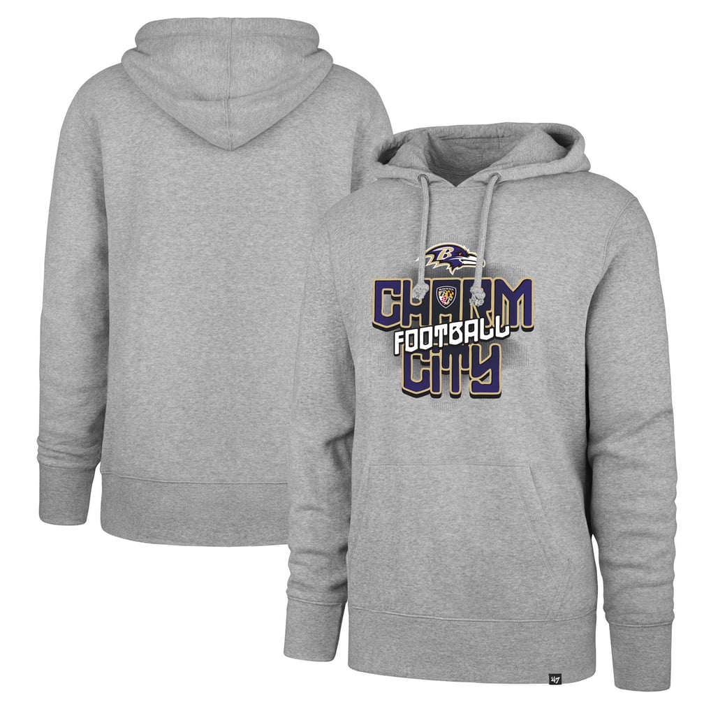 Baltimore Ravens '47 Regional Headline Pullover Hoodie - Gray