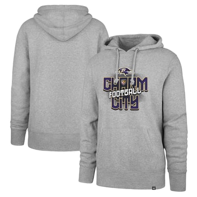 Baltimore Ravens '47 Regional Headline Pullover Hoodie - Gray