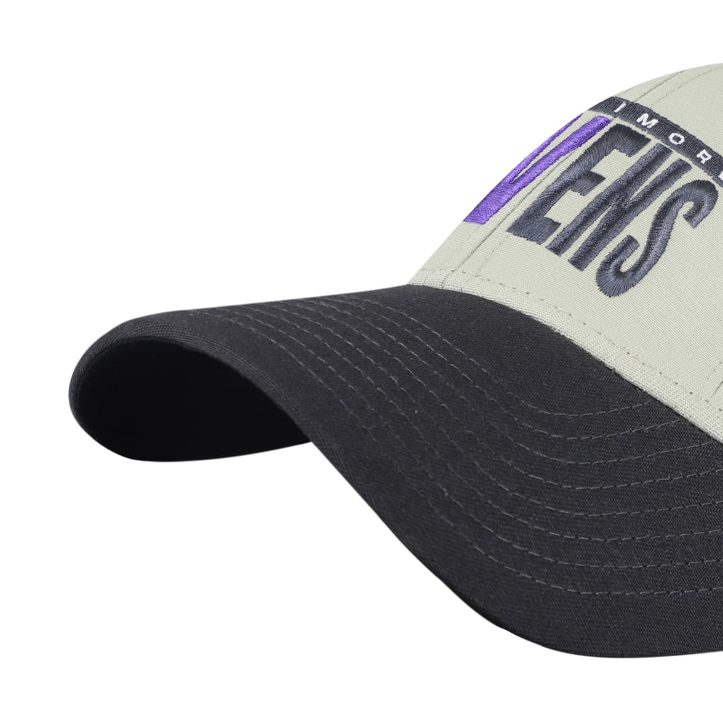  Baltimore Ravens '47 Half Block Text MVP Adjustable Hat - Gray/Black
