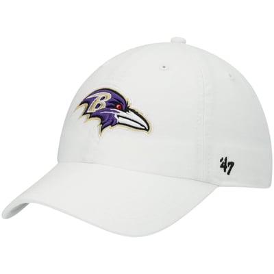 Baltimore Ravens '47 Clean Up Adjustable Hat - White