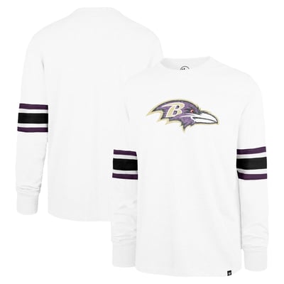 Baltimore Ravens '47 Gridiron Premier Brex Long Sleeve T-Shirt - White