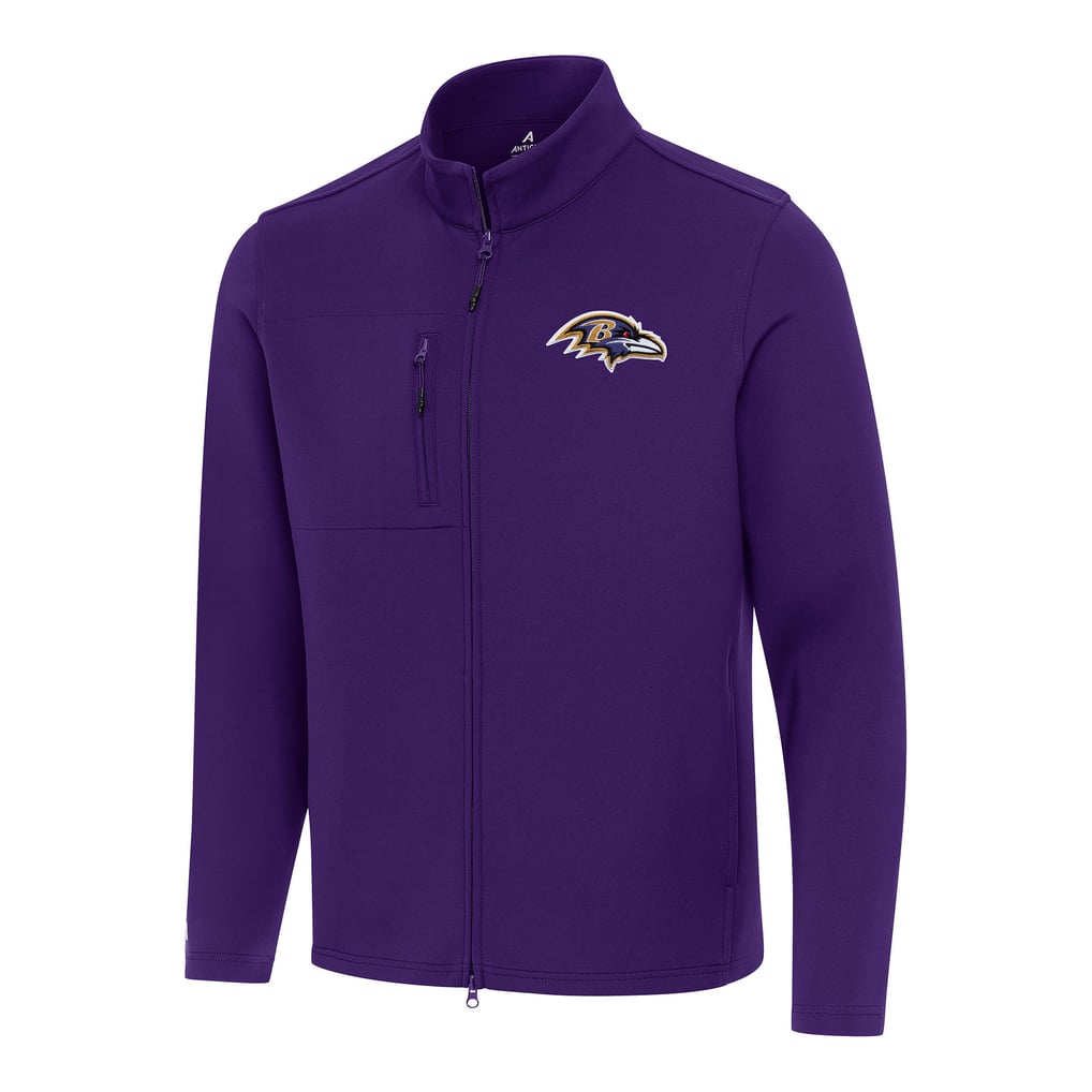 Baltimore Ravens Antigua Objection Full-Zip Jacket - Purple