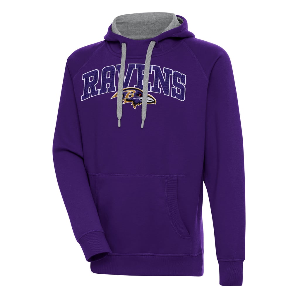  Baltimore Ravens Antigua Victory Pullover Hoodie - Purple