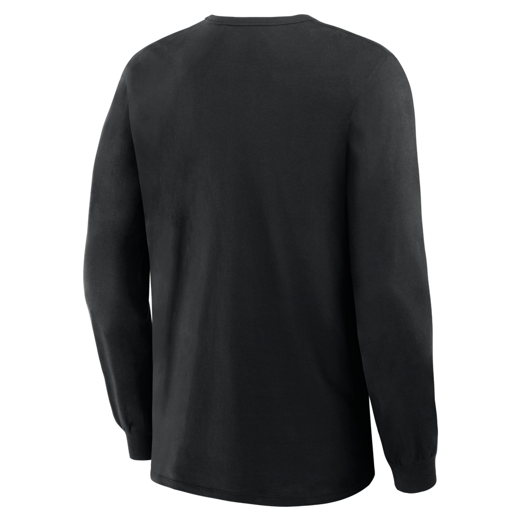 Baltimore Ravens  Metallic Mascot Long Sleeve T-Shirt - Black