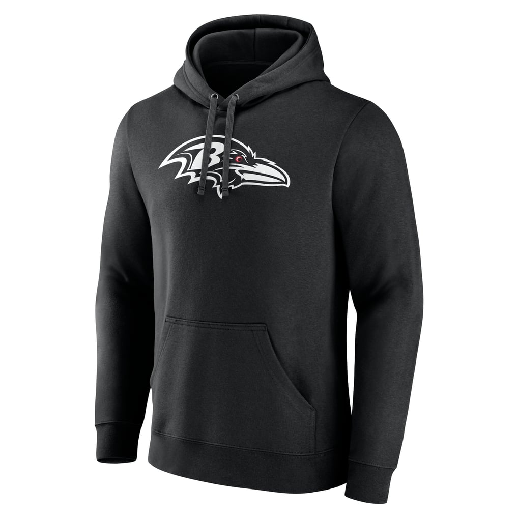 Baltimore Ravens Personalized Name & Number Pullover Hoodie - Black