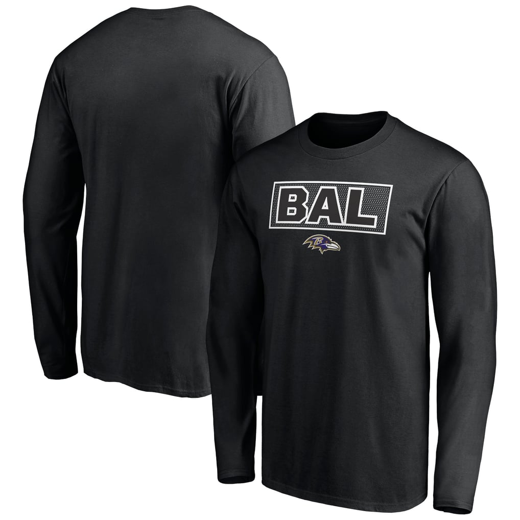 Baltimore Ravens Squad Throwbacks Long Sleeve T-Shirt - Black