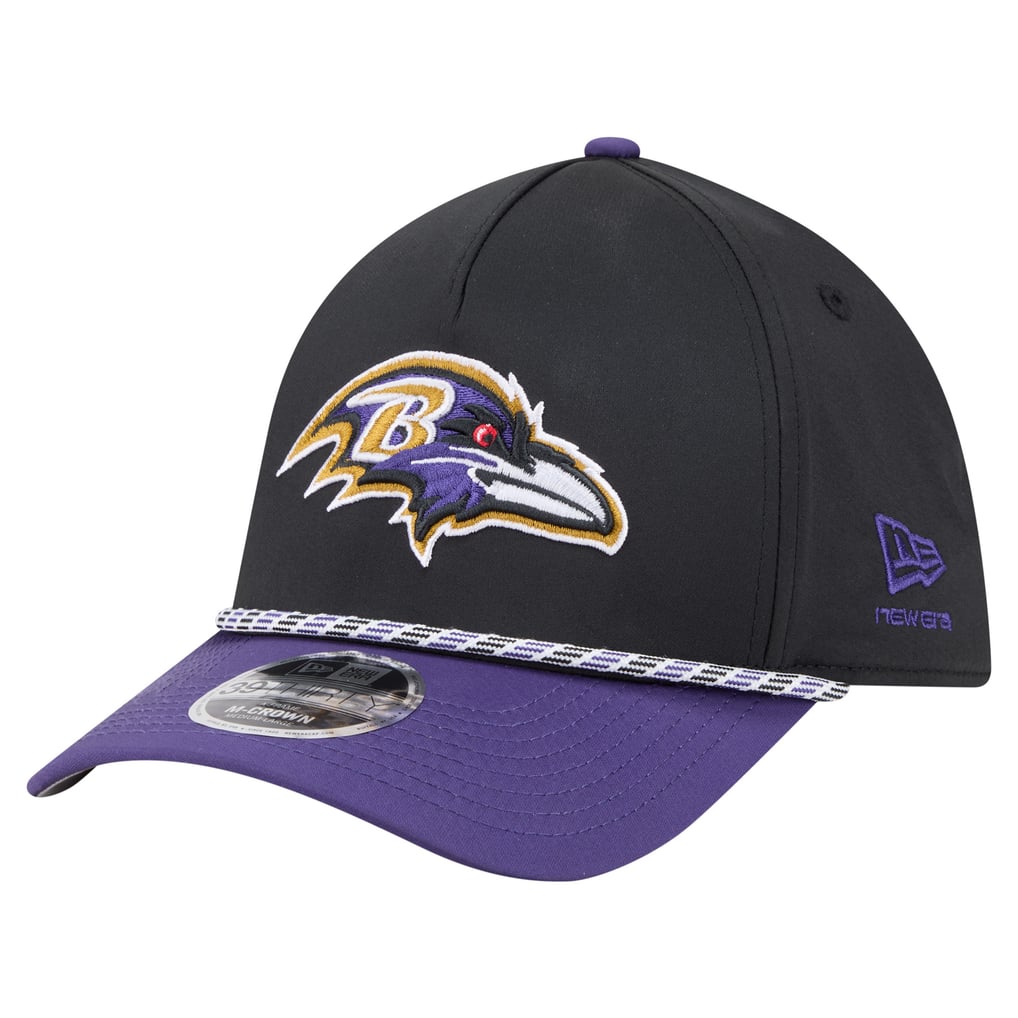  Baltimore Ravens Rope M-Crown A-Frame 39THIRTY Flex Hat - Black/Purple