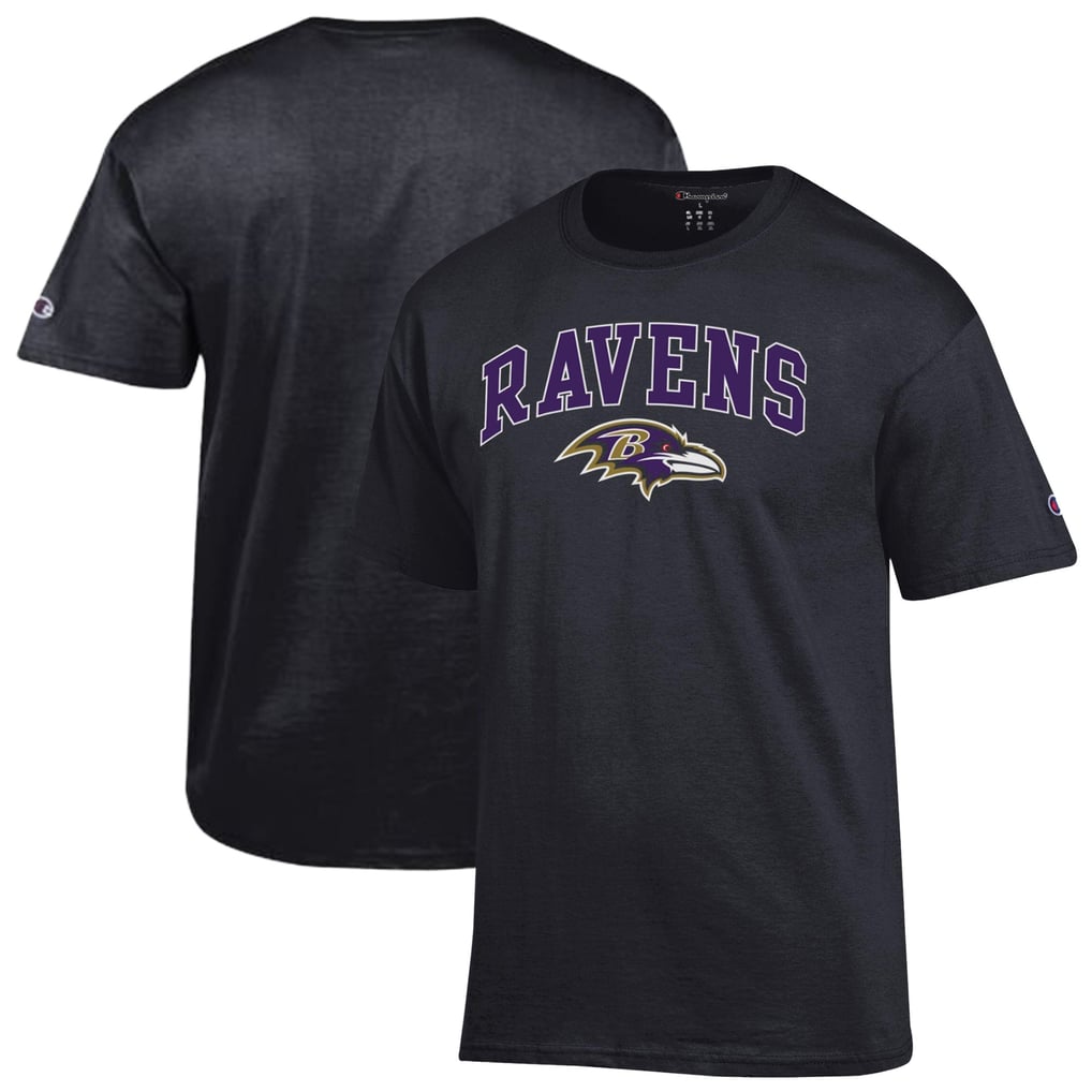 Baltimore Ravens Champion Arch Over Logo T-Shirt - Black