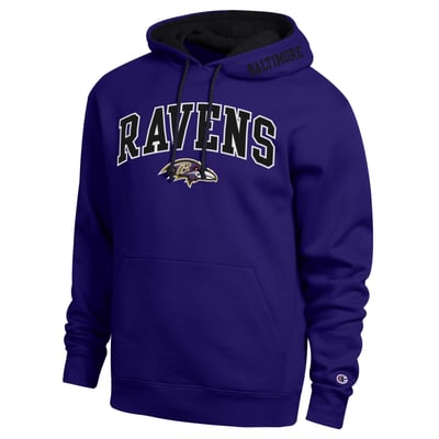  Baltimore Ravens Champion Contrast Hoodie - Purple/Black