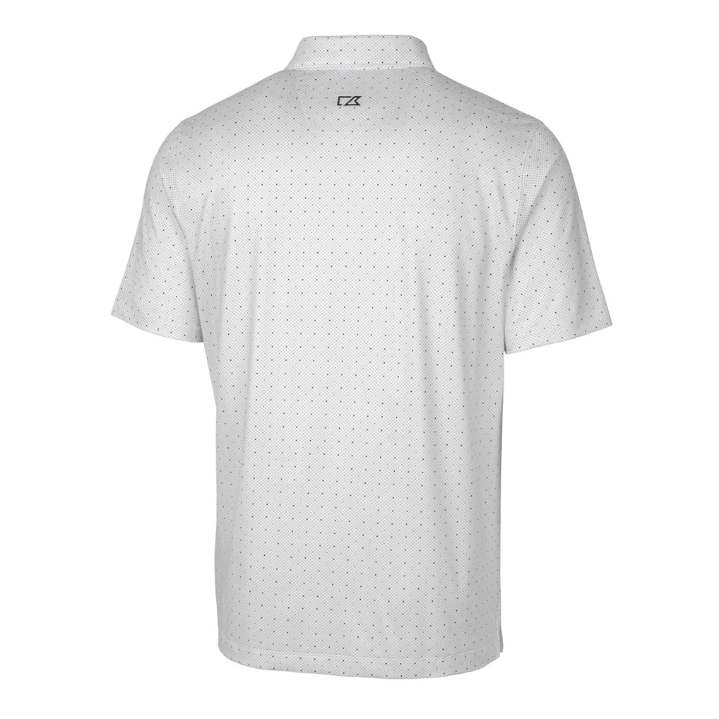  Baltimore Ravens Cutter & Buck Helmet Pike Double Dot Print Stretch Polo - Charcoal