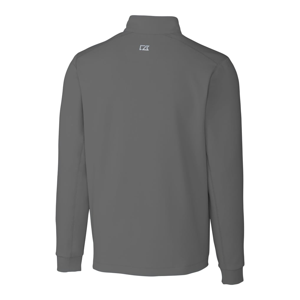 Baltimore Ravens Cutter & Buck Big & Tall Traverse Eco Tri-Blend DryTec Quarter-Zip Jacket - Gray