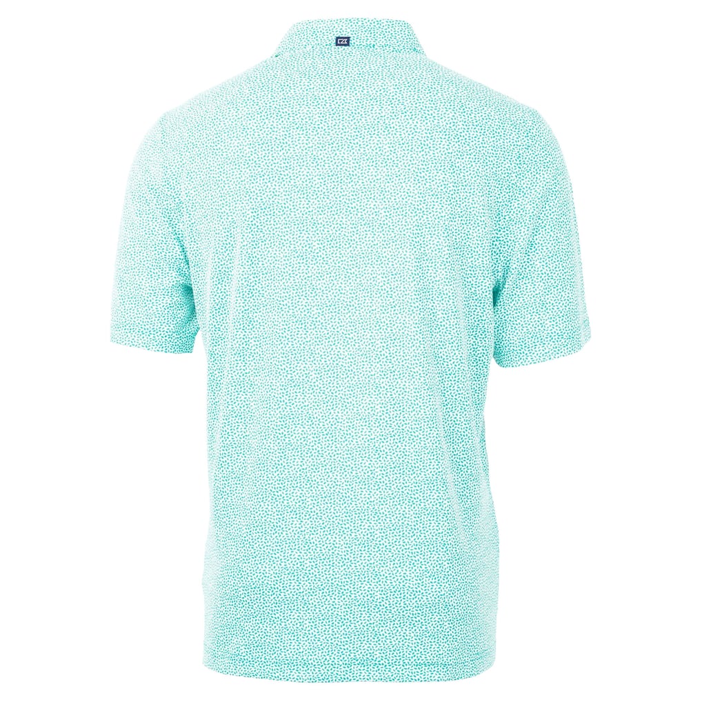 Baltimore Ravens Cutter & Buck Virtue Eco Pique Botanical Print Recycled Polo - Mint