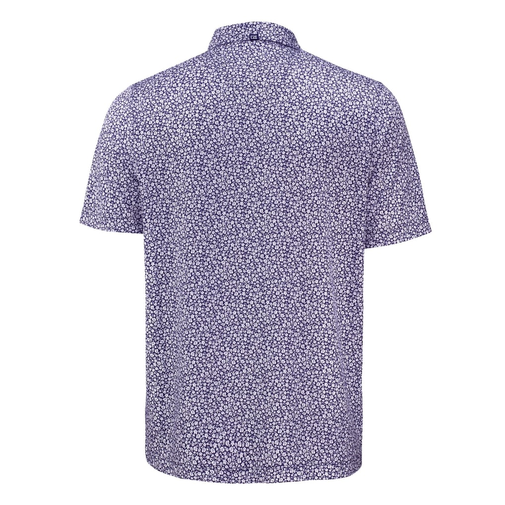 Baltimore Ravens Cutter & Buck Pike Eco Flora Print Polo - Purple