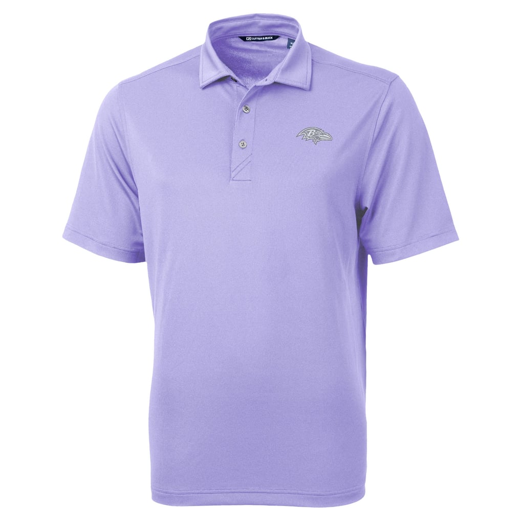  Baltimore Ravens Cutter & Buck Virtue Eco Pique Recycled Polo - Purple