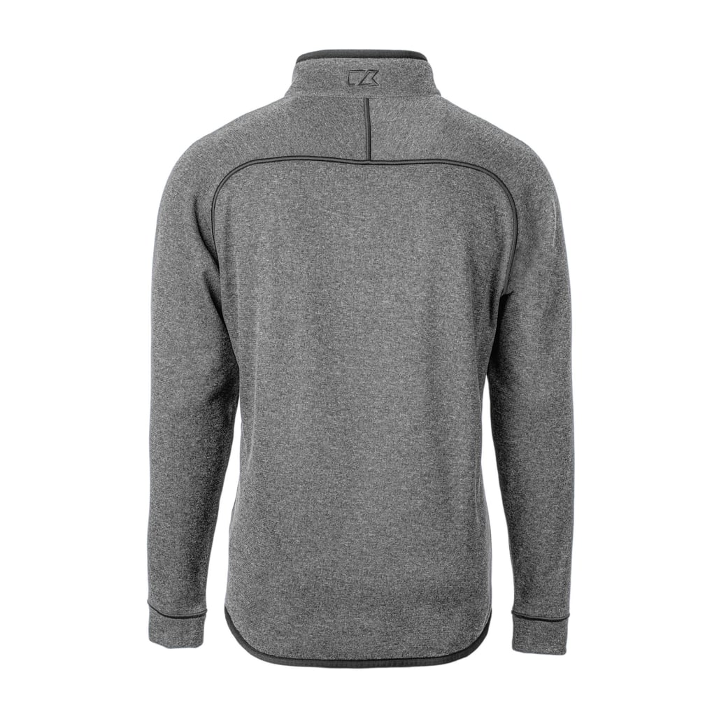  Baltimore Ravens Cutter & Buck Helmet Mainsail Sweater-Knit Half-Zip Pullover Jacket - Silver