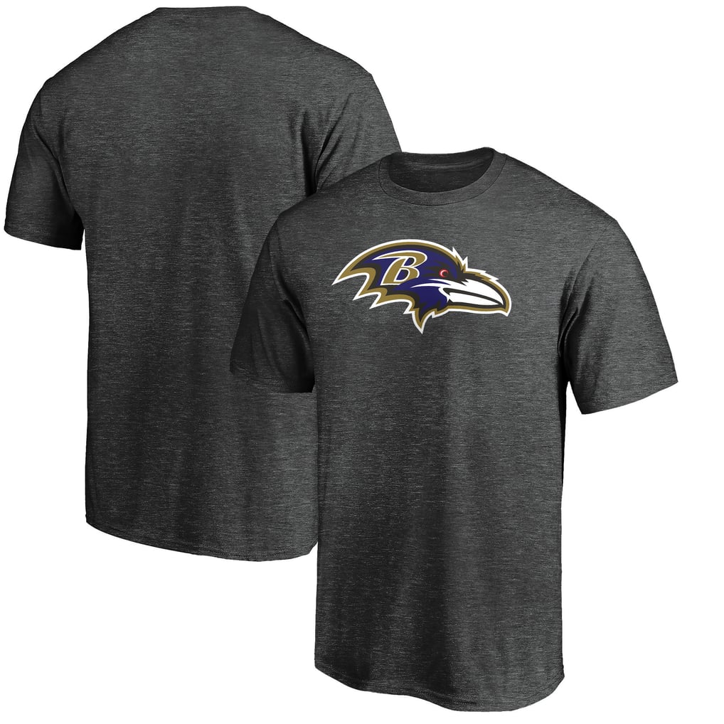 Baltimore Ravens Fanatics Primary Logo T-Shirt - Heather Charcoal